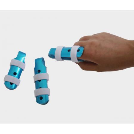 Customized aluminum laced-up finger cots splints
