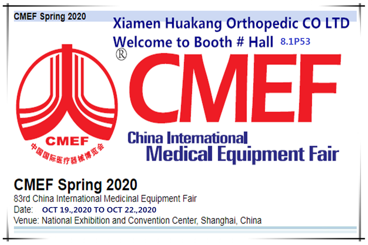 cmef 2020 untuk alat-alat perubatan ortopedik peranti
